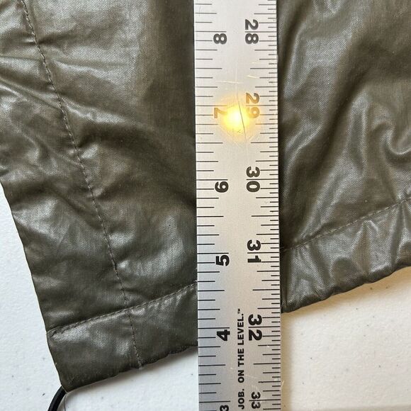 SAM. NYC green parka with real fur Sz M - Picture 6 of 6